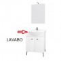 ZZ-LAVABO X MOBILE BAGNO BIANCO DESY CM.57