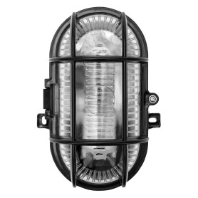 PLAFONIERA  OVALE  nera