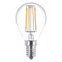 LAMPADA LED A FILAMENTO  SFERA  CALDA 2700K  4W uguale a 35W E27 - 470 lm