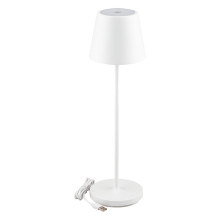 LAMPADA DA TAVOLO TOUCH RICARICABILE  SLIM  2 W - corpo colore bianco