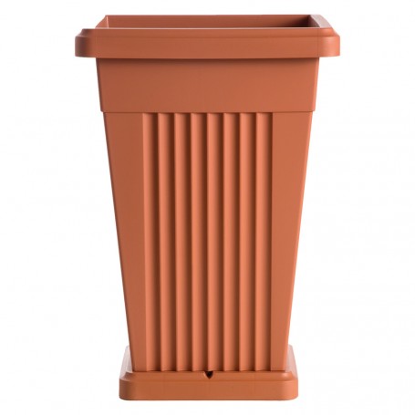 VASO  PIRAMIDE  cm 40 x 40 x h 59 Lt. 50 bianco