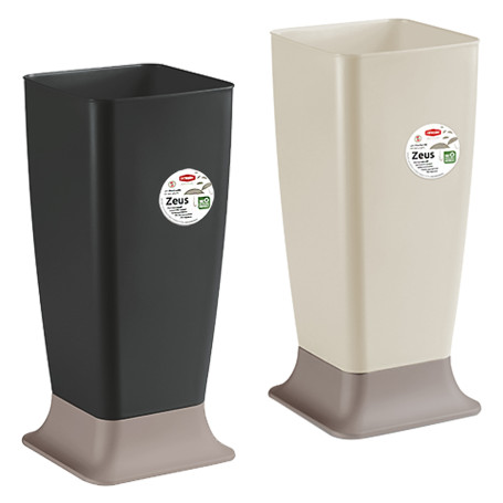 PORTAOMBRELLI  ZEUS  bianco travertino-base tortora chiaro