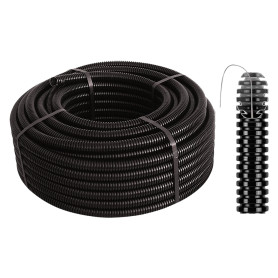 TUBO CORRUGATO PIEGHEVOLE CON TIRAFILO  diametro  20 - mt. 50