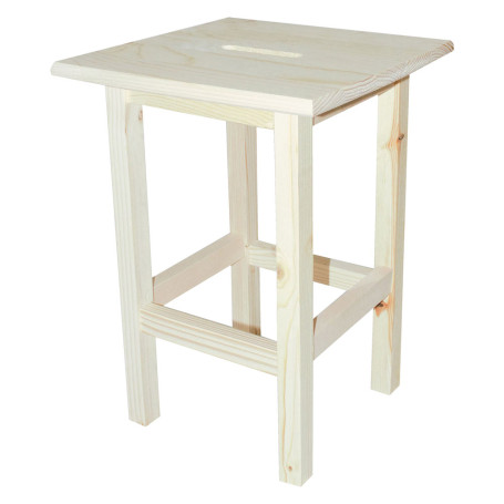 SGABELLO  ALTO  cm 30 x 30 x h 45 - legno chiaro