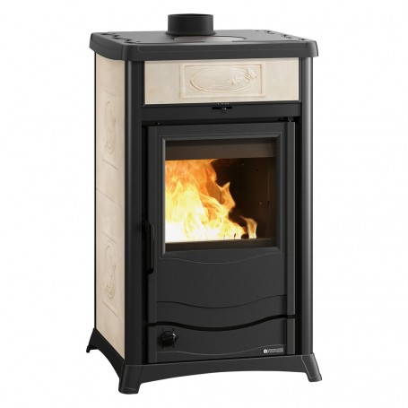 TERMOSTUFA A LEGNA  TERMOROSSELLA PLUS EVO DSA 4.0  Colore bordeaux