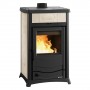 TERMOSTUFA A LEGNA  TERMOROSSELLA PLUS EVO DSA 4.0  Colore bordeaux