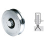 RUOTA PER CANCELLI GOLA A  U      diametro  80 1 cuscinetto 310 (80S) h.gola 9