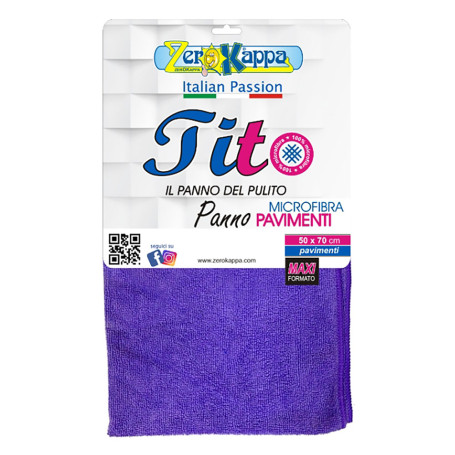 PANNO IN MICROFIBRA  TITO PAVIMENTI  cm 50 x 70