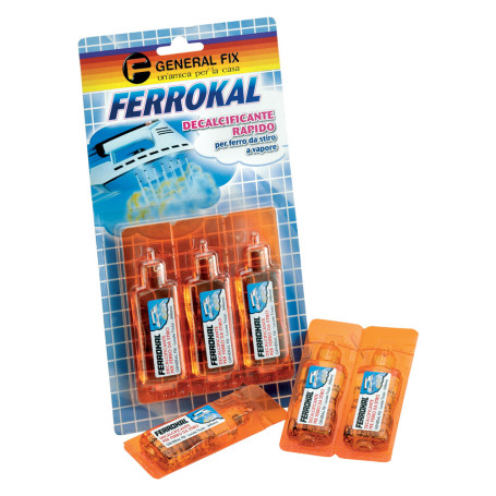 DECALCIFICANTE FERRI DA STIRO  FERROKAL  3 flaconi da 20 ml