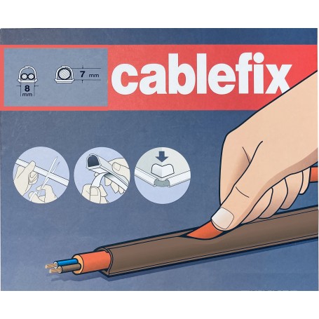 CANALINA ADES.INOFIX 8X7MM LUNGH.4MT MARRONE