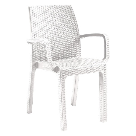 SEDIA IN POLIPROPILENE  VERONA ARMCHAIR  bianco