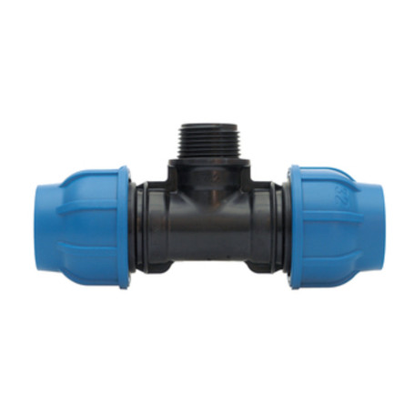 RACCORDO POLIPROP TEE M D 20 X 1\2 X 20 MM*