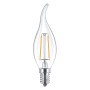 LAMPADA LED A FILAMENTO  FIAMMA  CALDA 2700K  4W uguale a 35W E14 - 470 lm