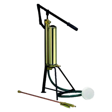 POMPA AUTORIEMPIENTE A LEVA  LOIRA  con cavalletto ferro verniciato