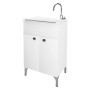MOBILE LAVATOIO ANTA DOPPIA cm 50 x 50 x h.83 - bianco lucido