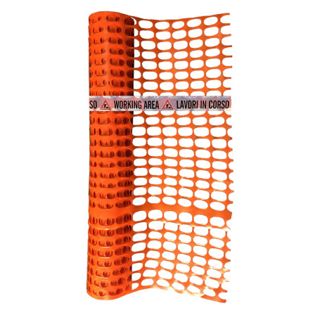 RETE PER DELIMITAZIONE CANTIERE  LAVORI IN CORSO  mt 1