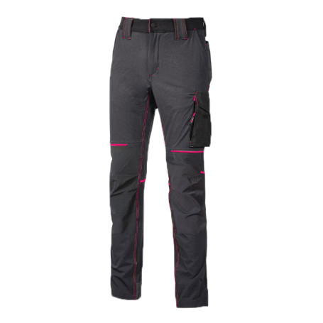 PANTALONE DA LAVORO  WORLD LADY  S - colore grey fucsia