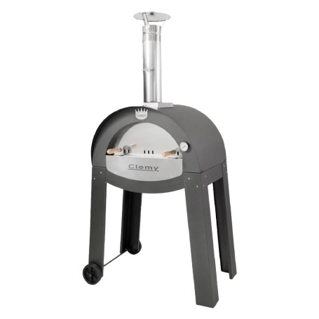 FORNO PORTATILE A LEGNA  CLEMY 80  cm. 117 x 85 x h 191 (LxPxH esterno) - antracite