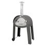 FORNO PORTATILE A LEGNA  CLEMY 80  cm. 117 x 85 x h 191 (LxPxH esterno) - antracite