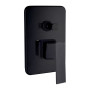 SERIE ELEGANT MISCELATORE INCASSO DOCCIA C\DEVIAT. NERO