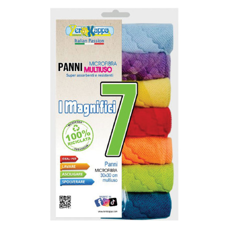 PANNO IN MICROFIBRA MULTIUSO  MAGNIFICI 7  cm 30 x 30