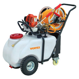 CARRIOLA PER IRRORAZIONE CON MOTOPOMPA  C50-T2  50 litri