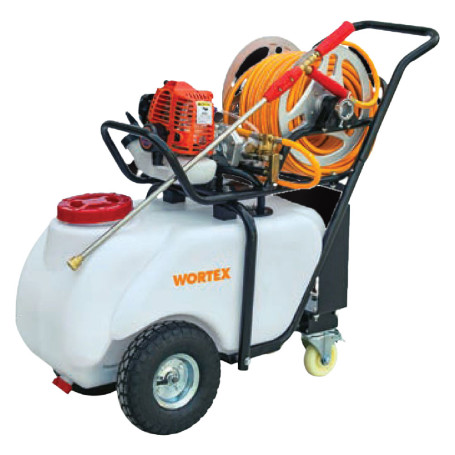 CARRIOLA PER IRRORAZIONE CON MOTOPOMPA  C50-T2  50 litri