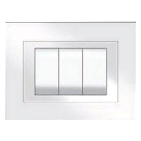 PLACCA COLORE BIANCO  ELITE  3 posti - 5703/AW