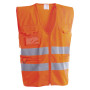 GILET ALTA VISIBILITA  MULTITASCHE  ROAD  L