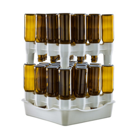 SCOLABOTTIGLIE A 2 MODULI E BACINELLA P\32 BOTTIGLIE