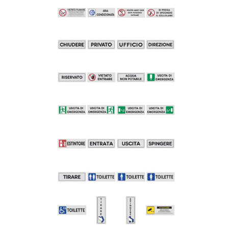ETICHETTA SEGNALETICA DIREZIONE