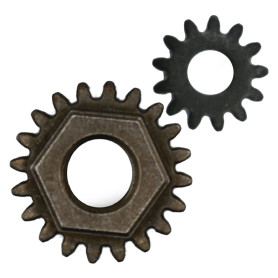 RONDELLA DENTATA CON DADO DENTATO per modello  FL-25ES