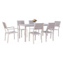 SET GIARDINO IN ACCIAIO  ASSOS  colore beige