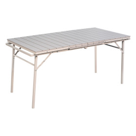 TAVOLO IN ACCIAIO / POLIPROPILENE ALLUNGABILE  SAROS  beige