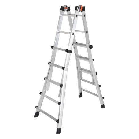 SCALA MULTIUSO  PEPPINA  gr. 4+4 - ap. cm 376 / ch. cm 115