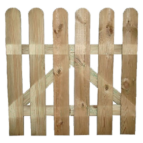 CANCELLO IN LEGNO  LAMELLE  cm. 100 x h. 80 - 6 lamelle 15 x 90 mm