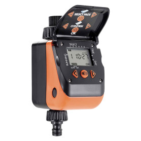 CENTRALINA PER IRRIGAZIONE DA RUBINETTO  AQUAUNO VIDEO 6 PLUS  Art. 8413 - 6 programmi al giorno