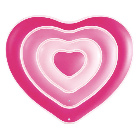 MATERASSINO GONFIABILE ISOLA  CUORE  cm 168 x 142