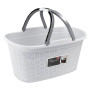 CESTA PORTABIANCHERIA  ELEGANCE  colore bianco