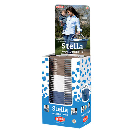 ESPOSITORE CESTA PORTABIANCHERIA  STELLA  totale 30 pezzi