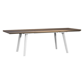 TAVOLO IN POLIPROPILENE ALLUNGABILE  HARMONY  bianco/cappuccino