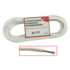 CAVETTO STENDIBIANCHERIA  BIANCO L   diametro  5 x mt 20