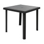 TAVOLO RATTAN FIGARO 80X80XH72CM ANTRACITE