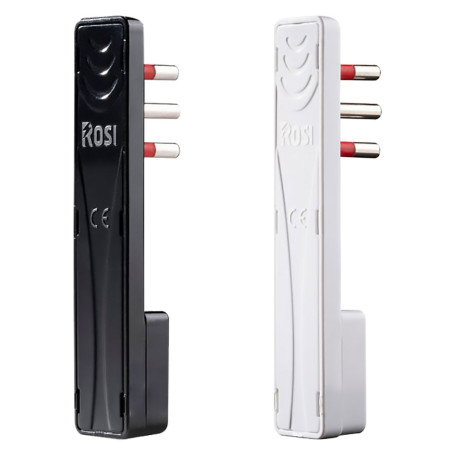 SPINA ULTRAPIATTA SERIE  EMILIA FLAT  2P + T 10A - nera