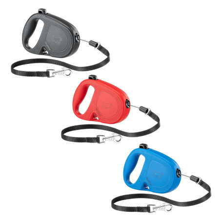 GUINZAGLIO PER CANE  FLIPPY ONE CORD  tipo M / mt. 5 - fino a 20 kg / col.rosso