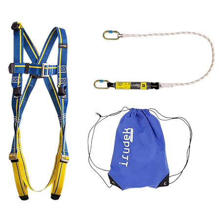 SISTEMA ANTICADUTA IN KIT  APENINOS  imbracatura dorsale + cordino + connettore