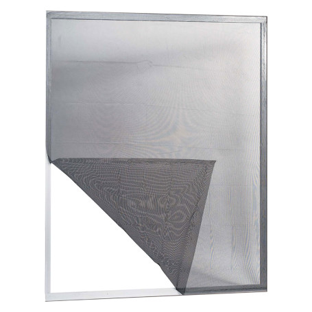 ZANZARIERA IN POLIESTERE ADESIVA PER FINESTRE  ECCO  cm 150 x 180 col. grigio