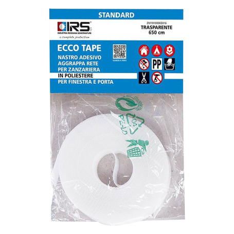 NASTRO IN VELCRO PER ZANZARIERE  ECCO TAPE 650  mm 10 x 6