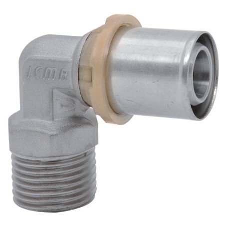 RACCORDO A PRESSARE CURVO  ART. 404  16 x 1/2 - maschio