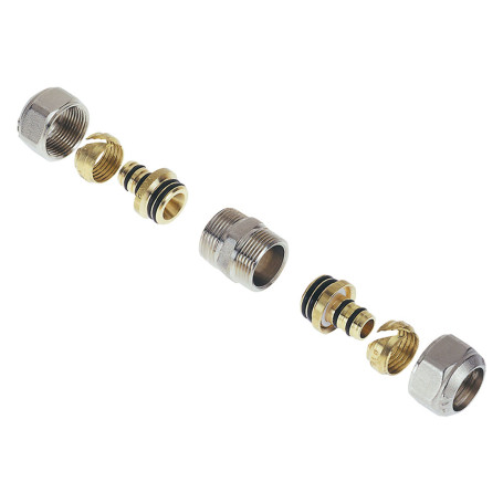 RACCORDO A STRINGERE DIRITTO DOPPIO  ART. 530 / 540   art.530  - 16 x 16